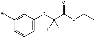 (3-BROMO-PHENOXY)-DIFLUORO-ACETIC ACID ETHYL ESTER Structure