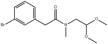 2-(3-BROMO-PHENYL)-N-(2,2-DIMETHOXY-ETHYL)-N-METHYL-ACETAMIDE Structure