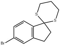 5-BROMO-1,1-(PROPYLENEDITHIO)-INDANE Structure