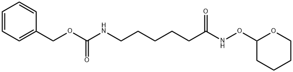 N-(2H-3,4,5,6-TETRAHYDROPYRAN-2-YLOXY)-6-[(PHENYLMETHOXY)CARBONYLAMINO]HEXANAMIDE 구조식 이미지