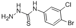 [(4-BROMO-3-CHLOROPHENYL)AMINO]HYDRAZINOMETHANE-1-THIONE Structure