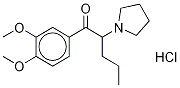 1-(3,4-DiMethoxyphenyl)-2-(1-pyrrolidinyl)-1-pentanone Hydrochloride 구조식 이미지