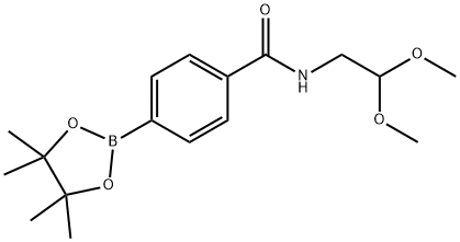 N-(2,2-DIMETHOXY-ETHYL)-4-(4,4,5,5-TETRAMETHYL-[1,3,2]DIOXABOROLAN-2-YL)-BENZAMIDE Structure