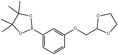 850411-08-4 2-[3-([1,3]DIOXOLAN-2-YLMETHOXY)-PHENYL]-4,4,5,5-TETRAMETHYL-[1,3,2]DIOXABOROLANE
