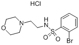 2-BROMO-N-(2-MORPHOLIN-4-YL-ETHYL)-벤젠설폰아미드염화물 구조식 이미지