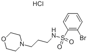 2-브로모-N-(3-모르폴린-4-YL-프로필)-벤젠설포나미드하이드로클로라이드 구조식 이미지