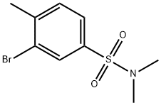N,N-DIMETHYL 3-BROMO-4-METHYLBENZENESULFONAMIDE 구조식 이미지