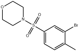 1-(3-BROMO-4-메틸페닐술포닐)모르폴린 구조식 이미지