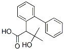 alpha-(1-Hydroxy-1-methylethyl)-biphenylacetic acid, (-)- Structure