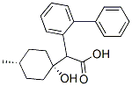알파-(1-하이드록시-4-메틸사이클로헥실)-바이페닐아세트산,시스-(-)- 구조식 이미지