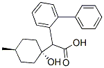 알파-(1-하이드록시-4-메틸사이클로헥실)-비페닐아세트산,트랜스-(+)- 구조식 이미지