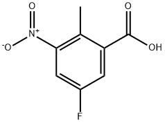5-플루오로-2-메틸-3-니트로벤조산 구조식 이미지