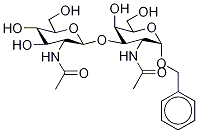 Benzyl 2-(AcetylaMino)-3-O-[2-(acetylaMino)-2-deoxy-β-D-glucopyranosyl]-2-deoxy-α-D-galactopyranoside 구조식 이미지