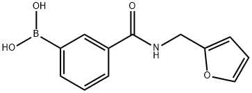 3-(FURFURYLAMINOCARBONYL)PHENYLBORONIC ACID 구조식 이미지