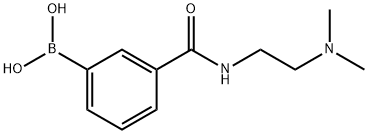 3-(2-(DIMETHYLAMINO)ETHYLCARBAMOYL)PHENYLBORONIC ACID Structure