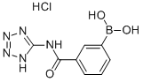 3-(1H-TETRAZOL-5-YL-CARBAMOYL)BENZENEBORONIC ACID, HCL 구조식 이미지