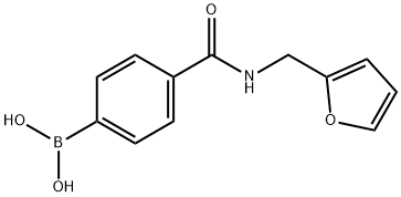 4-(FURFURYLAMINOCARBONYL)PHENYLBORONIC ACID Structure