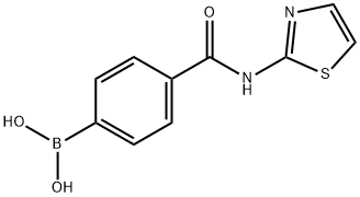4-(2-티아졸일)아미노카보닐페닐보론산 구조식 이미지
