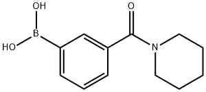 3-(PIPERIDINE-1-CARBONYL)PHENYLBORONIC ACID 구조식 이미지