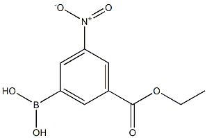 (3-ETHOXYCARBONYL-5-NITROPHENYL)BORONIC ACID Structure
