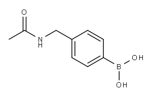 (4-ACETAMIDOMETHYLPHENYL)BORONIC ACID Structure