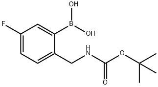 (2-BOC-AMINOMETHYL-5-FLUOROPHENYL)BORONIC ACID Structure