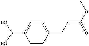 [4-(2-METHOXYCARBONYLETHYL)PHENYL]BORONIC ACID 구조식 이미지