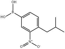 (3-NITRO-4-ISOBUTYLPHENYL)BORONIC ACID Structure