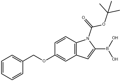 5-BENZYLOXY-1-BOC-INDOLE-2-BORONIC ACID Structure