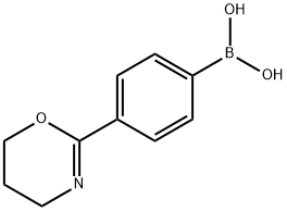 2-(4-BORONOBENZENE)-5,6-DIHYDRO-4H-1,3-OXAZINE 구조식 이미지