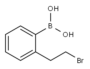 2-(2-BROMOETHYL)PHENYLBORONIC ACID Structure