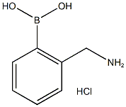 2-(아미노메틸)페닐붕소산,HCL 구조식 이미지