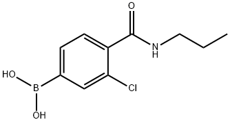 B-[3-Chloro-4-[(propylamino)carbonyl]phenyl]boronic acid 구조식 이미지