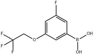 3-Fluoro-5-(2,2,2-trifluoroethoxy)benzeneboronic acid Structure