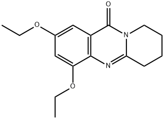 11H-Pyrido[2,1-b]quinazolin-11-one,  2,4-diethoxy-6,7,8,9-tetrahydro- Structure