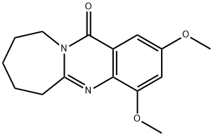 Azepino[2,1-b]quinazolin-12(6H)-one,  7,8,9,10-tetrahydro-2,4-dimethoxy- Structure