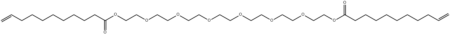 3,6,9,12,15,18-hexaoxaicosane-1,20-diyl di(undec-10-enoate) 구조식 이미지