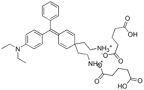 [4-[[4-(디에틸아미노)페닐]페닐메틸렌]-2,5-시클로헥사디엔-1-일리덴]디에틸암모늄수소글루타레이트 구조식 이미지