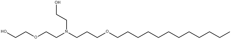 2-[[3-(dodecyloxy)propyl][2-(2-hydroxyethoxy)ethyl]amino]ethanol 구조식 이미지