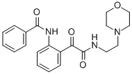 2-(Benzoylamino)-N-(2-(4-morpholinyl)ethyl)-alpha-oxobenzeneacetamide 구조식 이미지