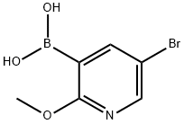 5-Bromo-2-methoxypyridine-3-boronic acid Structure