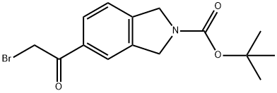 2-BOC-5-(2-브로모아세틸)-이소인돌린 구조식 이미지