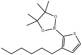 2-(3-Hexyl-2-thienyl)-4,4,5,5-tetramethyl-1,3,2-dioxaborolane Structure