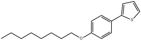 2-[4-(옥틸옥시)페닐]티오펜 구조식 이미지