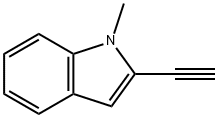 1H-인돌,2-에티닐-1-메틸- 구조식 이미지