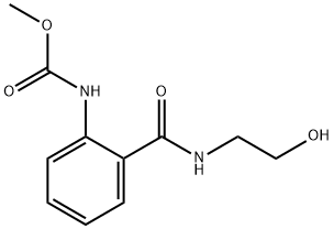 methyl [2-[[(2-hydroxyethyl)amino]carbonyl]phenyl]-carbamate 구조식 이미지