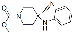 methyl 4-cyano-4-(phenylamino)piperidine-1-carboxylate 구조식 이미지
