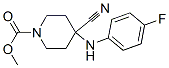 methyl 4-cyano-4-[(4-fluorophenyl)amino]piperidine-1-carboxylate Structure