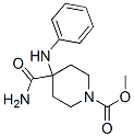 methyl 4-carbamoyl-4-(phenylamino)piperidine-1-carboxylate 구조식 이미지