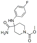 methyl 4-(carbamoyl)-4-[(4-fluorophenyl)amino]piperidine-1-carboxylate 구조식 이미지